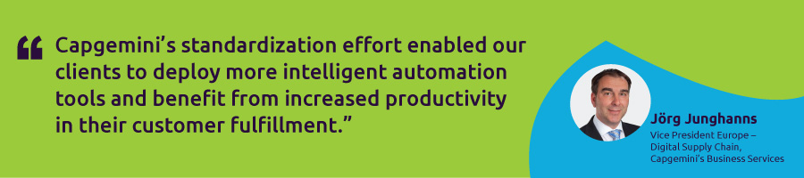 Increased productivity from intelligent automation for a UK-based CPG company