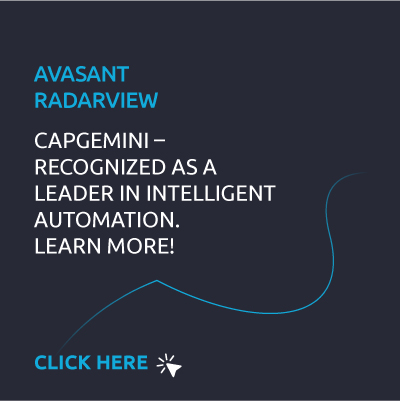 Capgemini – recognized as a leader in intelligent automation