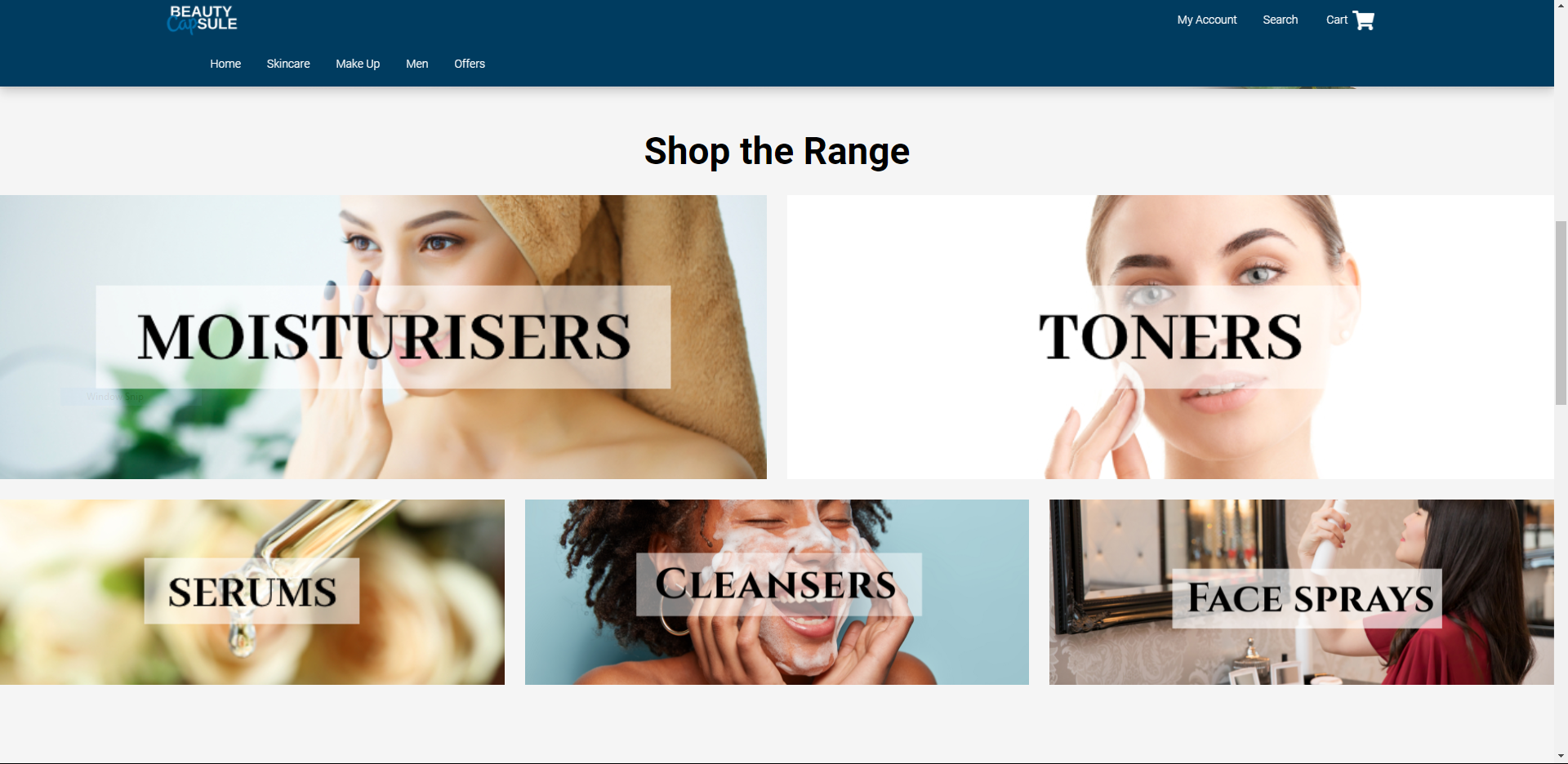 Figure 1. Demonstrator Cosmetics Storefront as both a desktop (left) and mobile (right) site, demonstrating Upscale Commerces Native Scaling and storefront optimisation. Source= Capgemini 