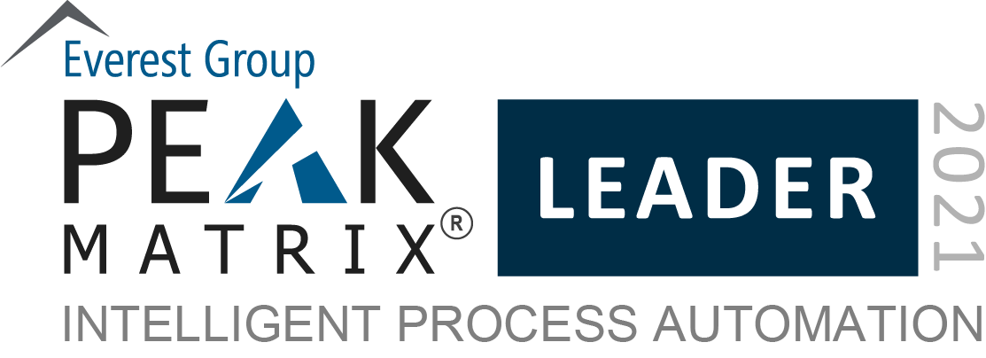 Intelligent Process Automation 2021_Leaders_PEAK Matrix Badges