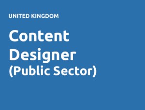 Content Designer (Public Sector)