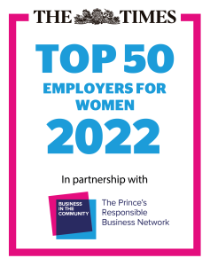 Times Top 50 Employers for Women 2022 logo