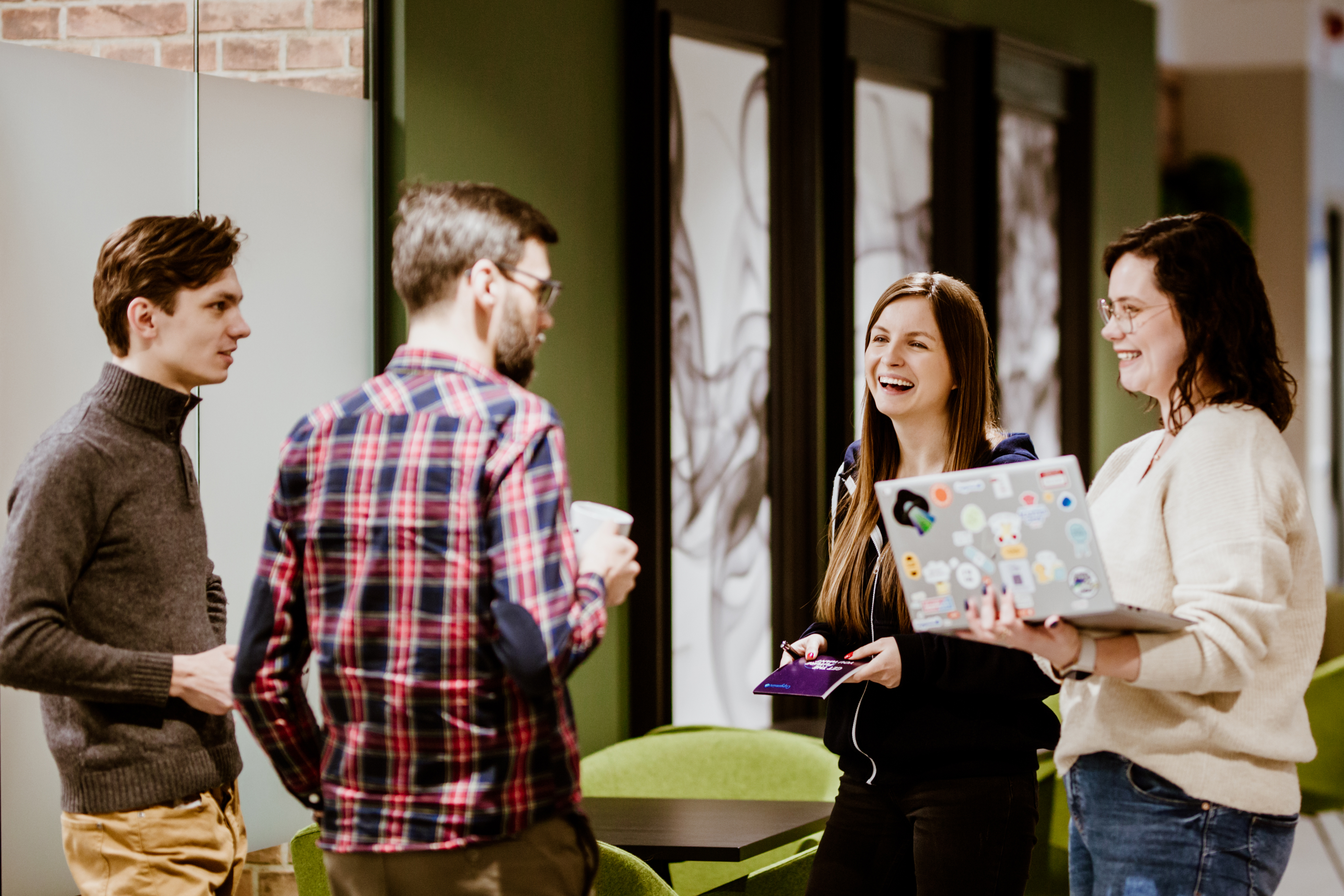 Group of colleagues laughing