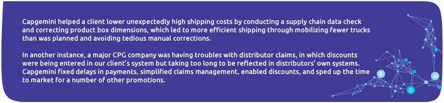 Capgemini supply chain data
