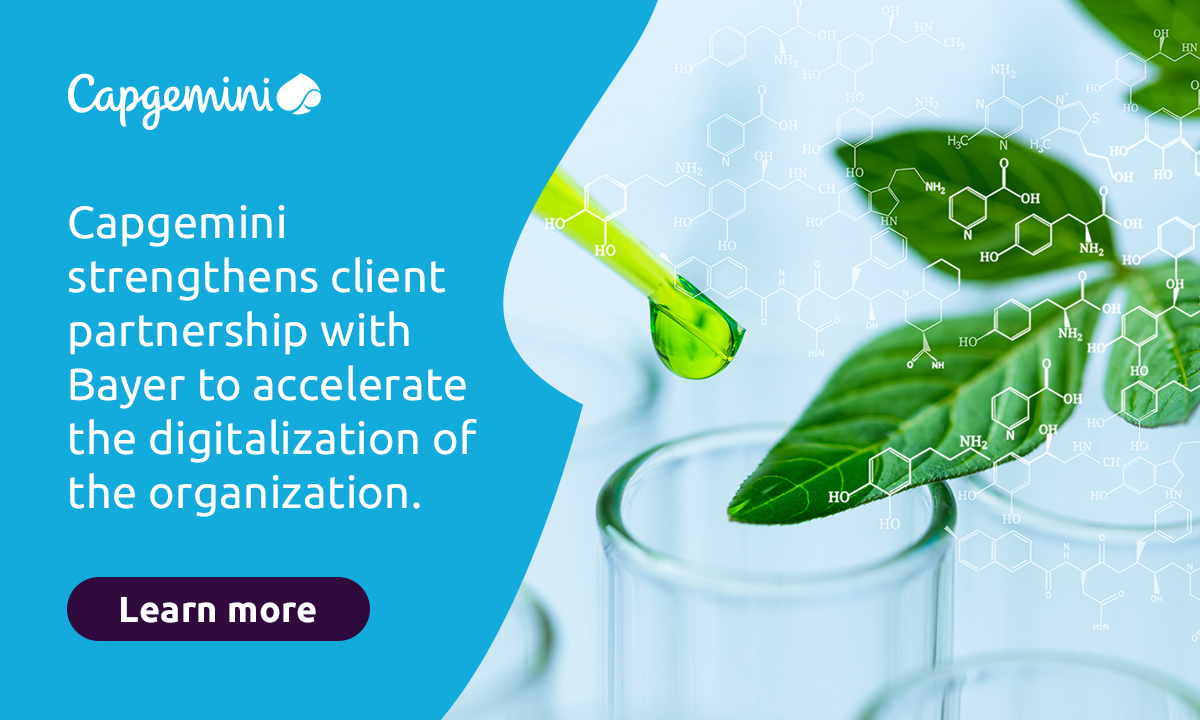 Capgemini is selected by Bayer as a core strategic partner to transform